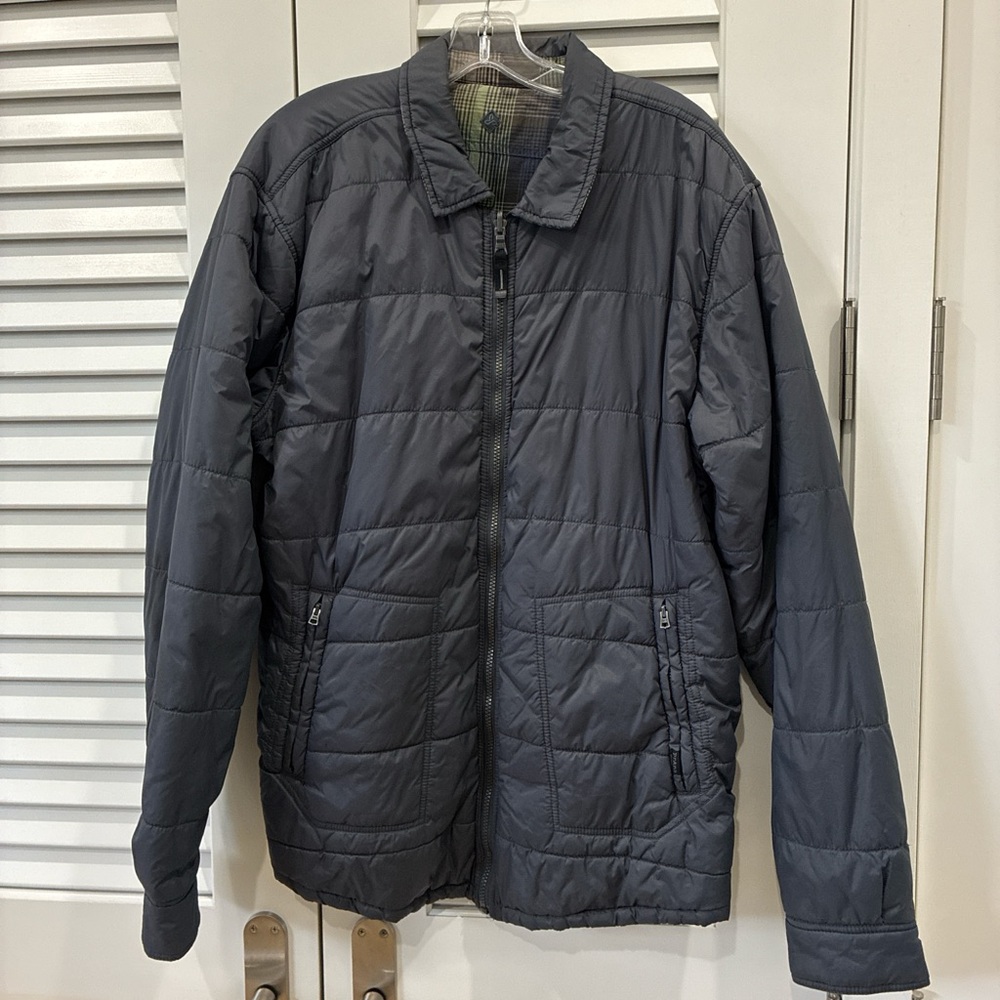 Men's Prana Quilted Zip-Front Jacket - Navy Blue